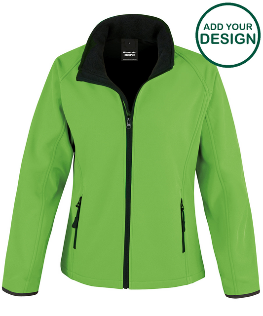 Women's Core printable softshell jacket