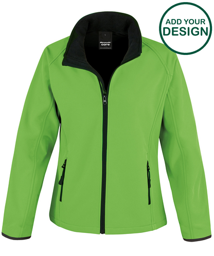 Women's Core printable softshell jacket