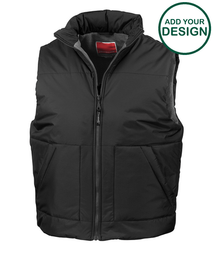 Fleece-lined bodywarmer