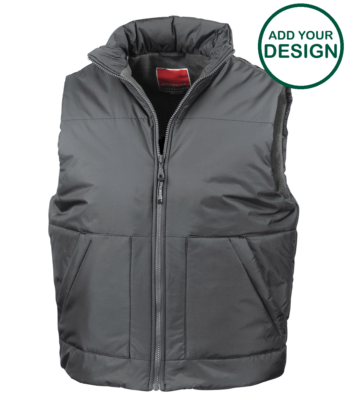 Fleece-lined bodywarmer