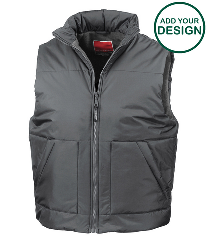 Fleece-lined bodywarmer