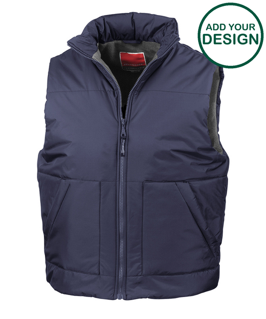 Fleece-lined bodywarmer