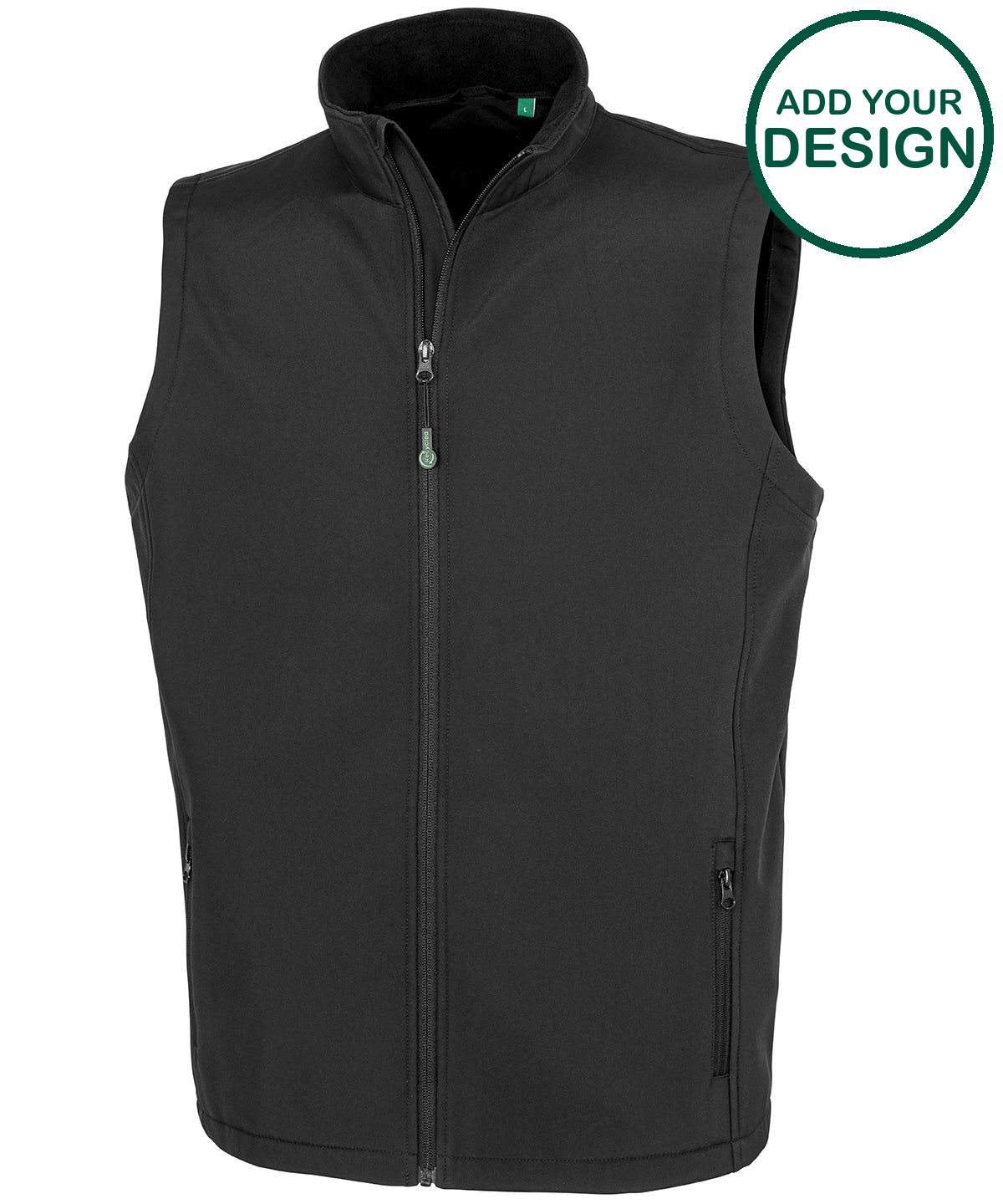 Men's recycled 2-layer printable softshell bodywarmer