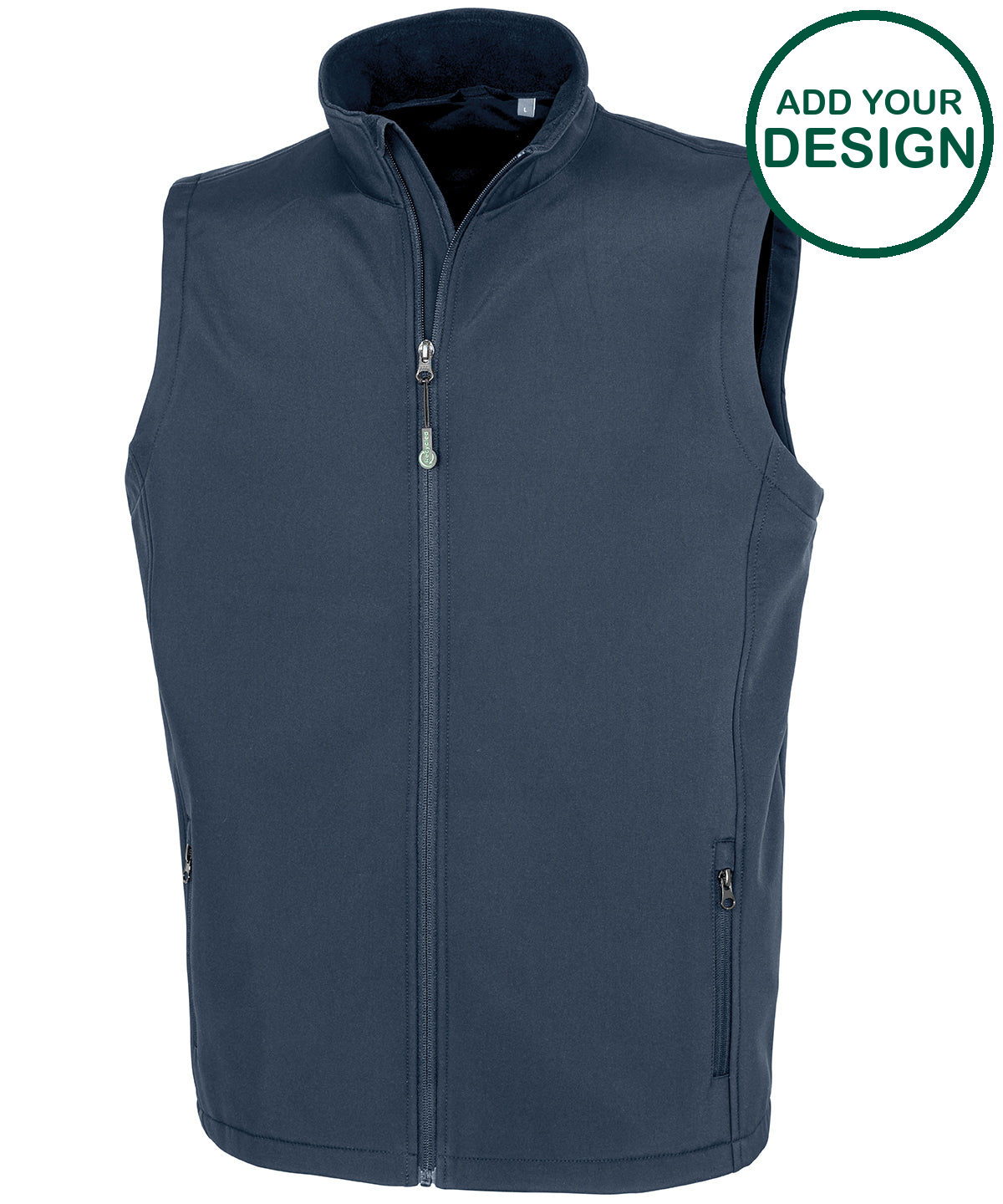 Men's recycled 2-layer printable softshell bodywarmer