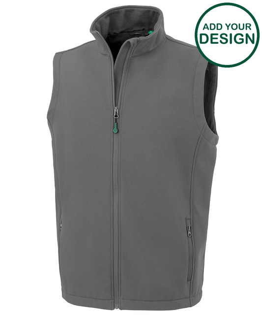 Men's recycled 2-layer printable softshell bodywarmer