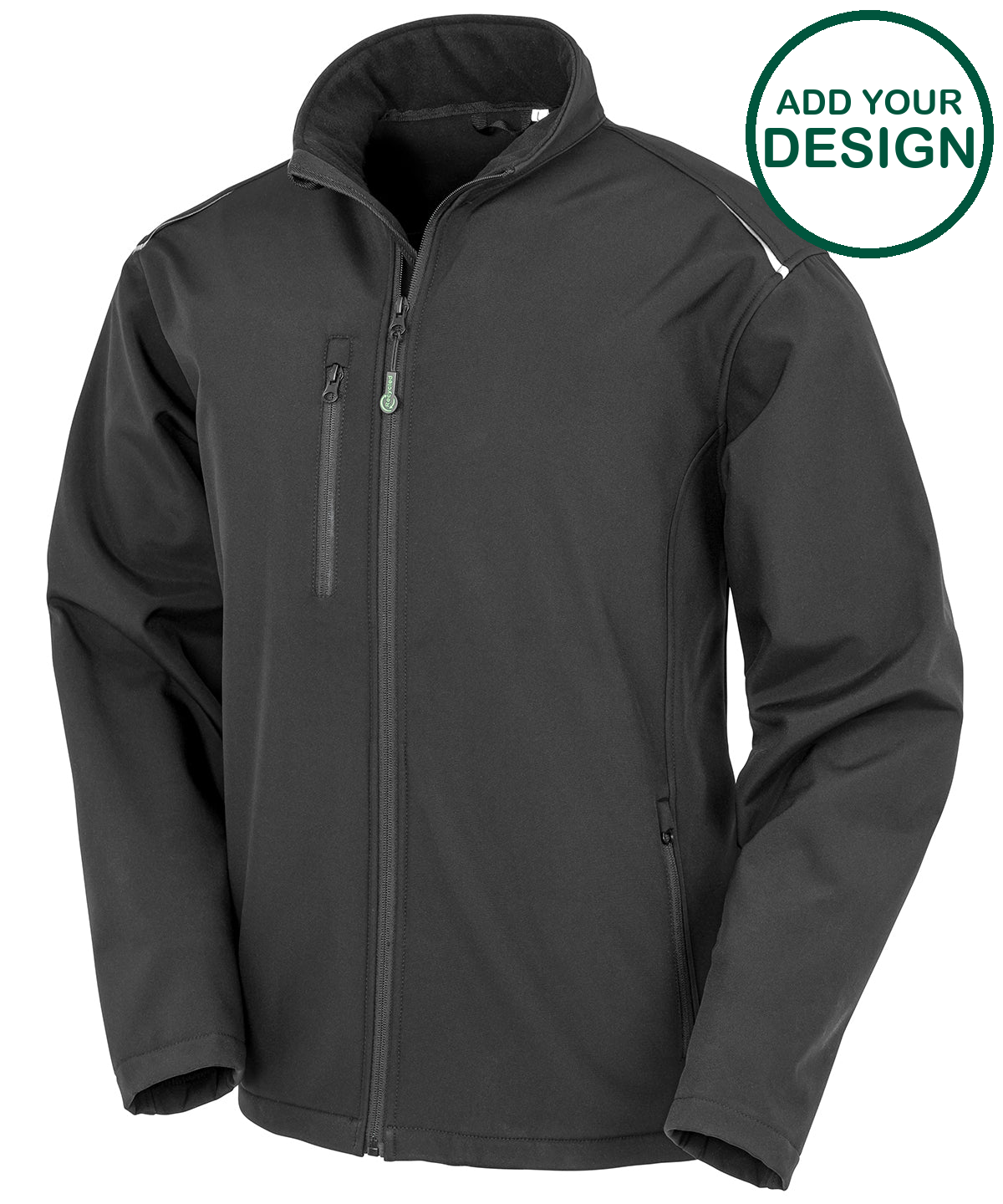 Recycled 3-layer printable softshell jacket