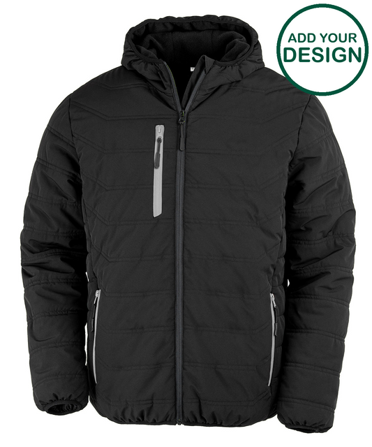 Recycled compass padded winter jacket