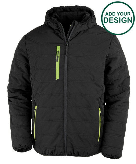 Recycled compass padded winter jacket