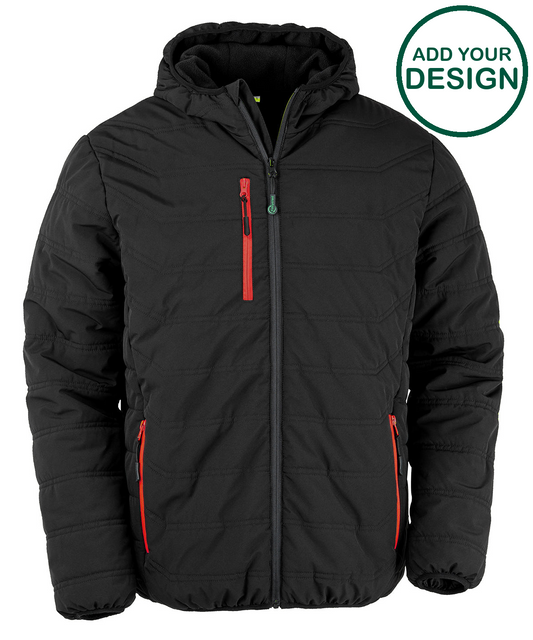 Recycled compass padded winter jacket