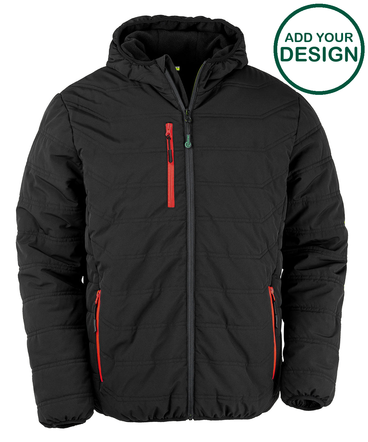 Recycled compass padded winter jacket