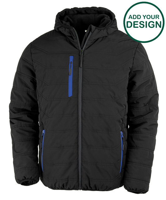 Recycled compass padded winter jacket