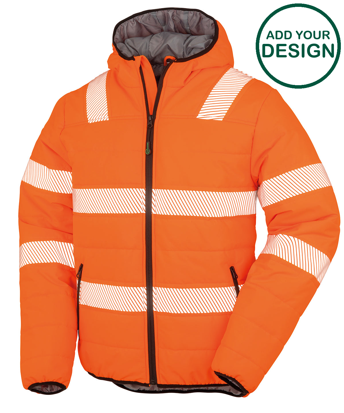 Recycled ripstop padded safety jacket