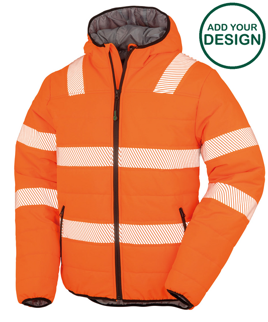 Recycled ripstop padded safety jacket