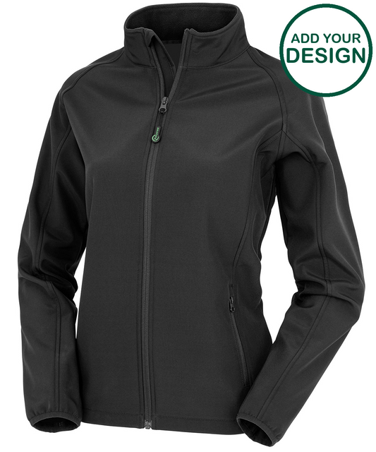 Women's recycled 2-layer printable softshell jacket 