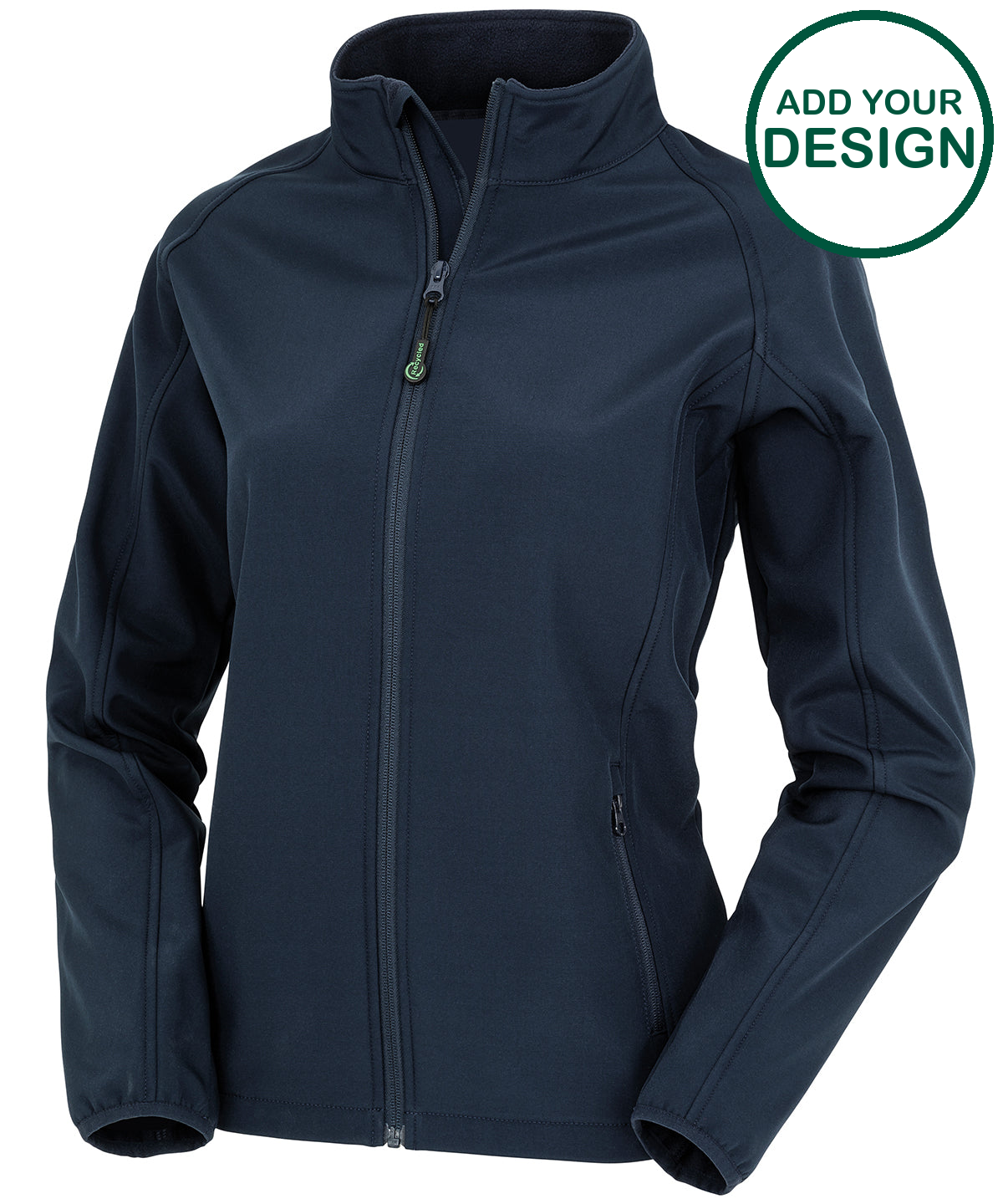 Women's recycled 2-layer printable softshell jacket 
