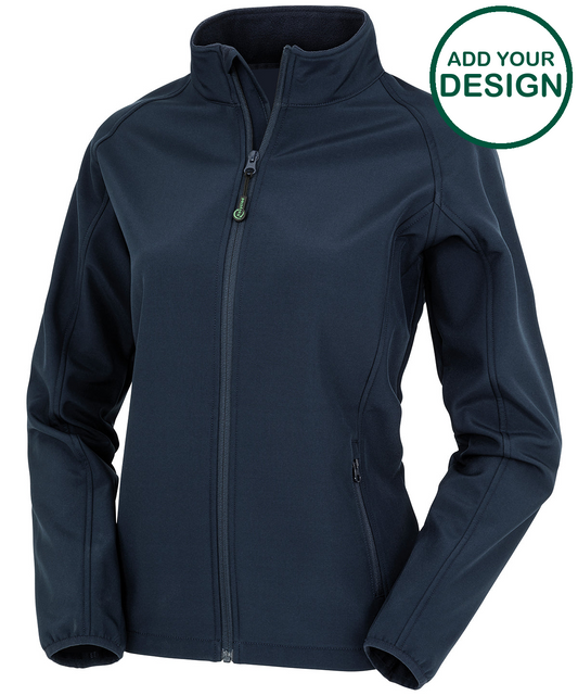 Women's recycled 2-layer printable softshell jacket 