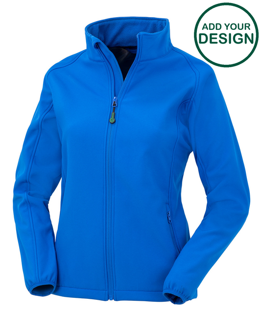Women's recycled 2-layer printable softshell jacket 