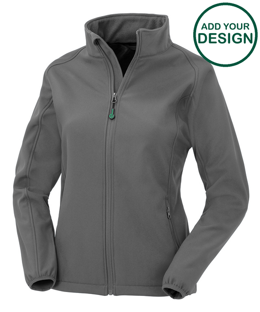 Women's recycled 2-layer printable softshell jacket 