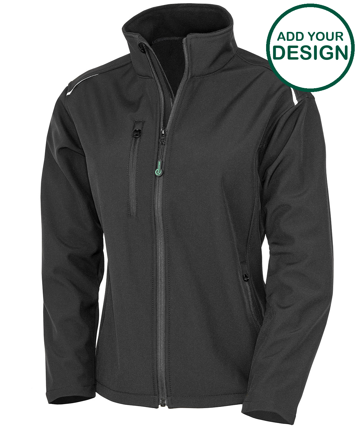 Women's recycled 3-layer printable softshell jacket