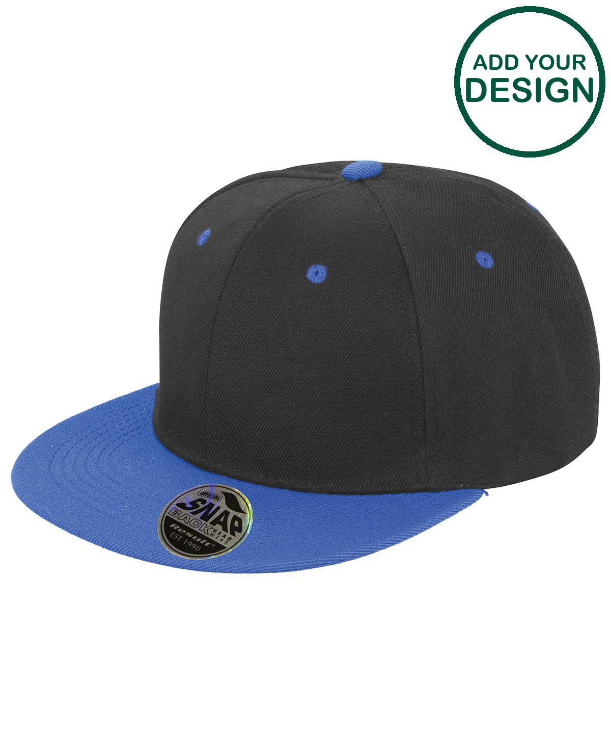 Bronx original flat peak snapback dual colour cap