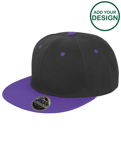 Bronx original flat peak snapback dual colour cap