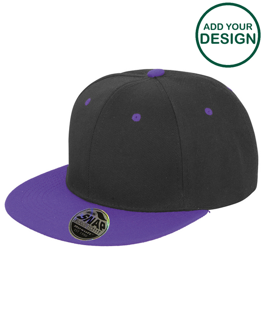 Bronx original flat peak snapback dual colour cap