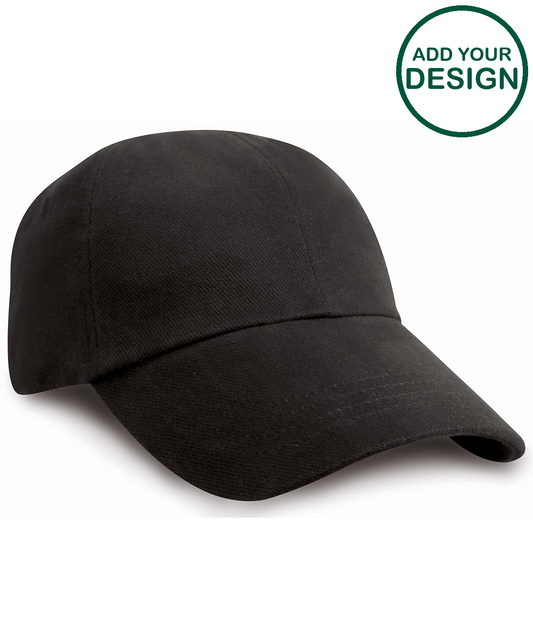 Low-profile heavy brushed cotton cap