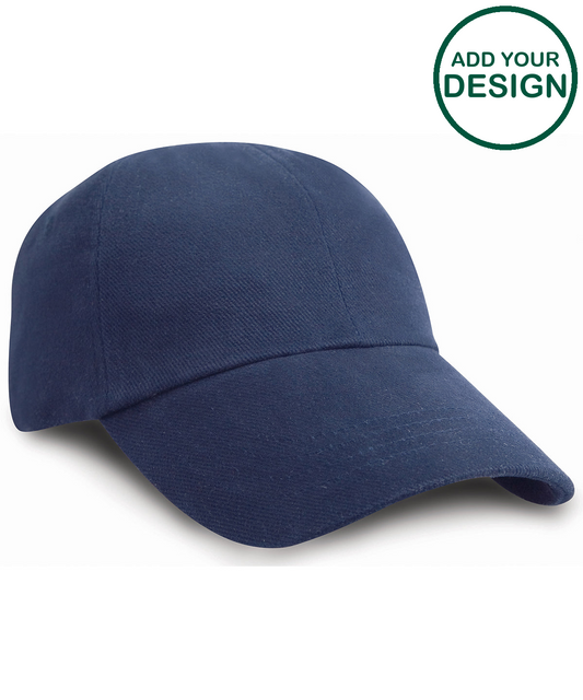 Low-profile heavy brushed cotton cap