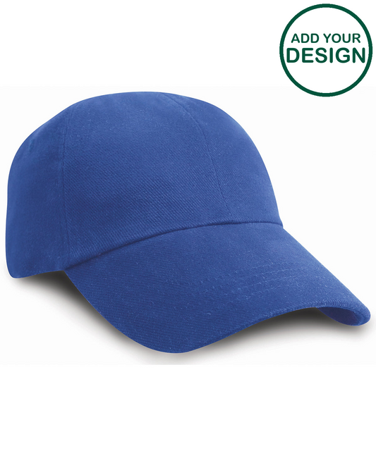 Low-profile heavy brushed cotton cap