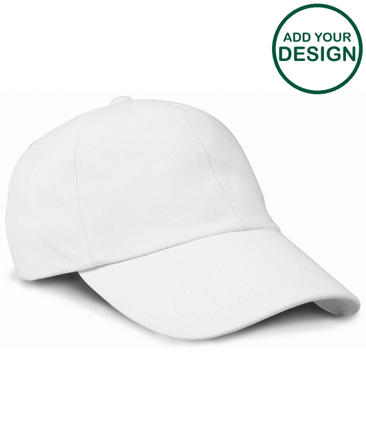 Low-profile heavy brushed cotton cap