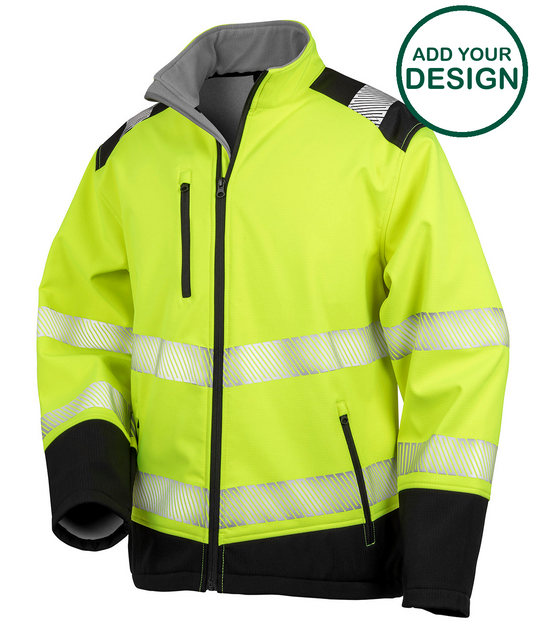 Printable ripstop safety softshell