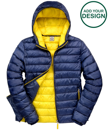 Urban snow bird hooded jacket