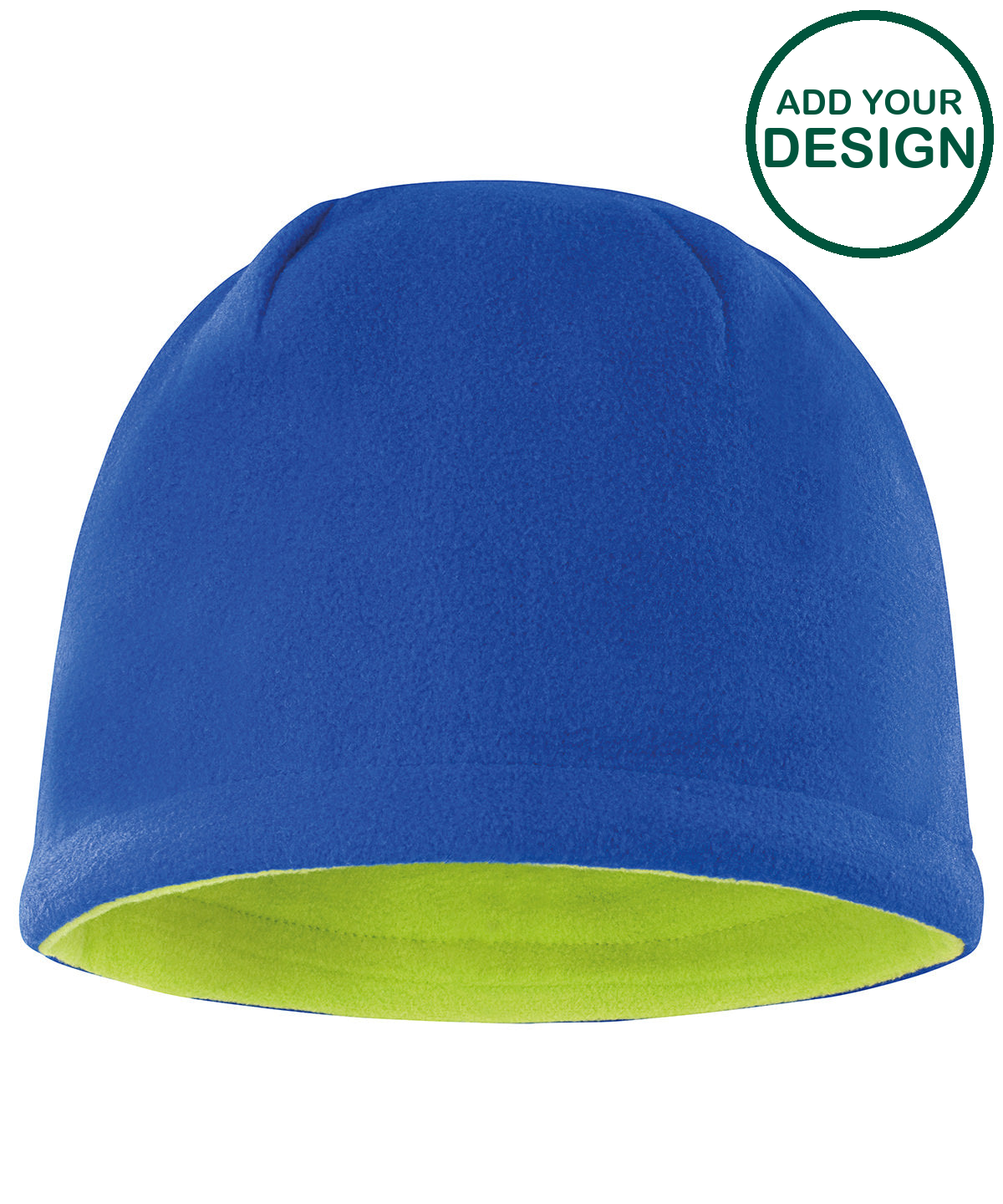 Reversible fleece skull hat