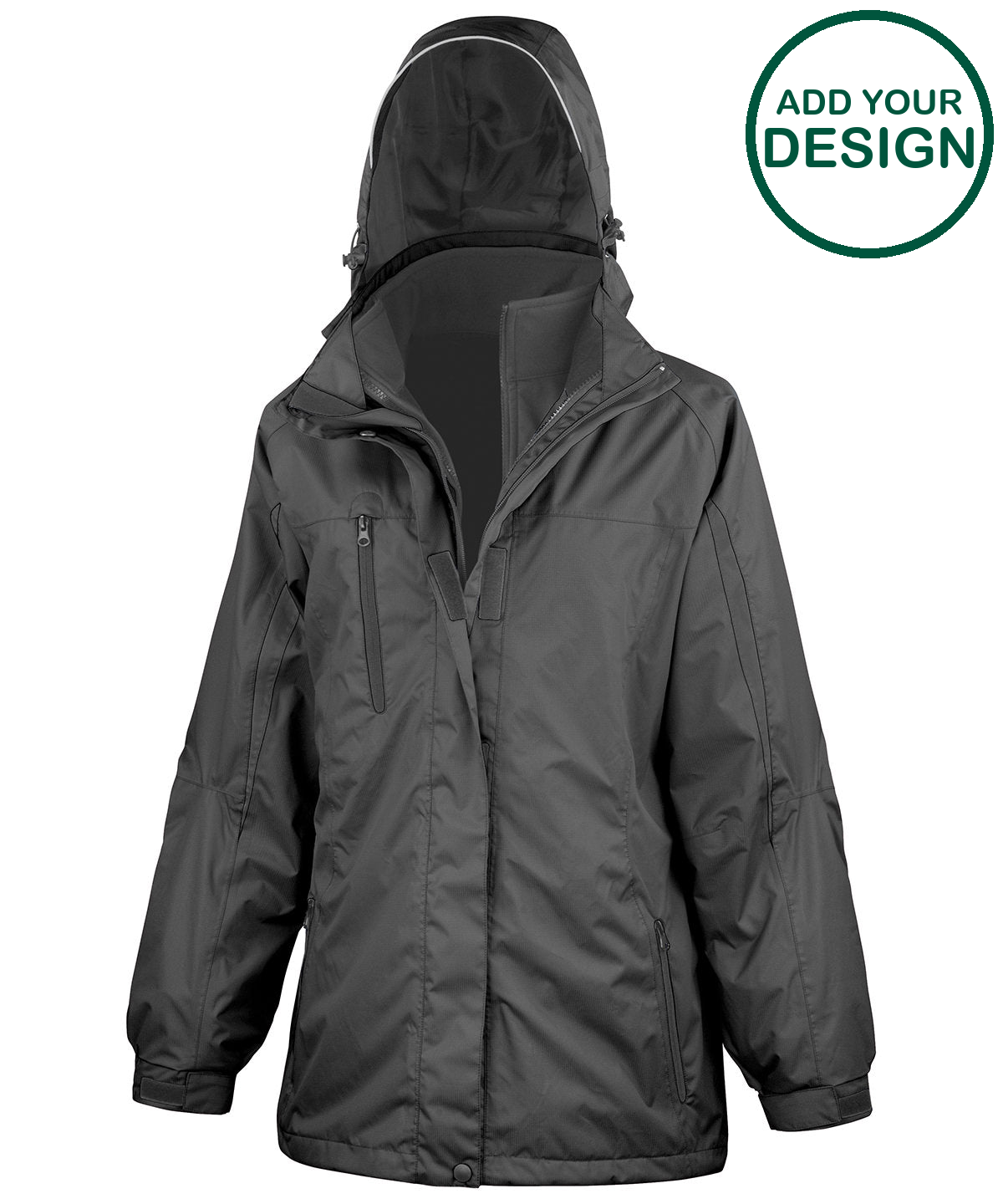 Women's 3-in-1 journey jacket with softshell inner