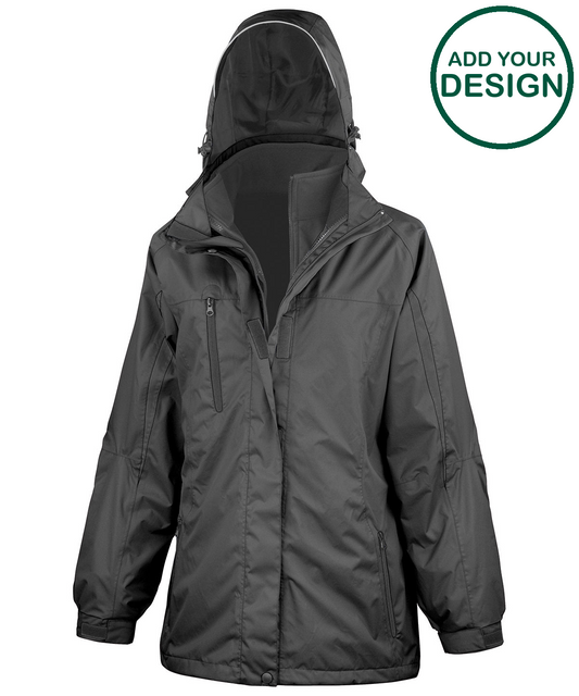 Women's 3-in-1 journey jacket with softshell inner