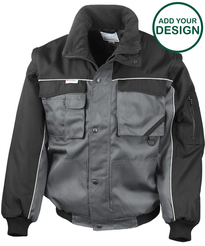 Work-Guard zip sleeve heavy-duty pilot jacket