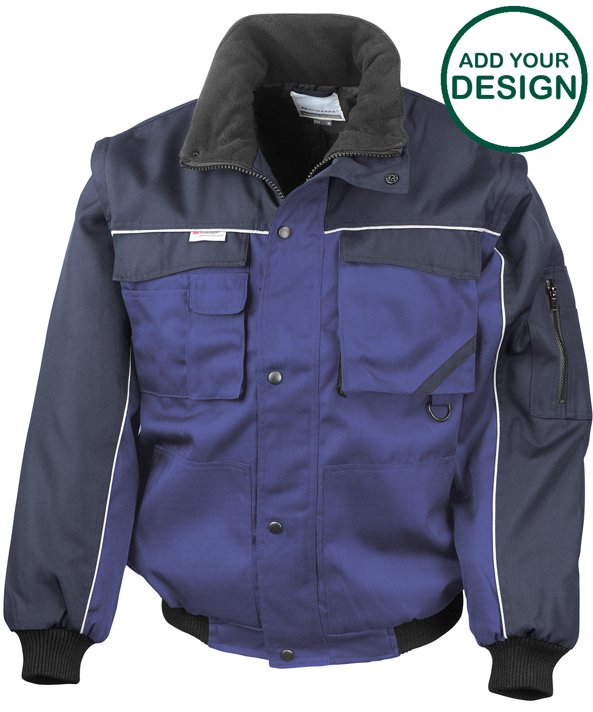 Work-Guard zip sleeve heavy-duty pilot jacket