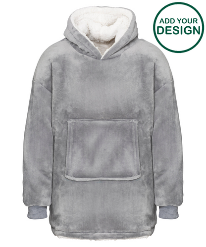 The Kids Ribbon oversized cosy reversible sherpa hoodie