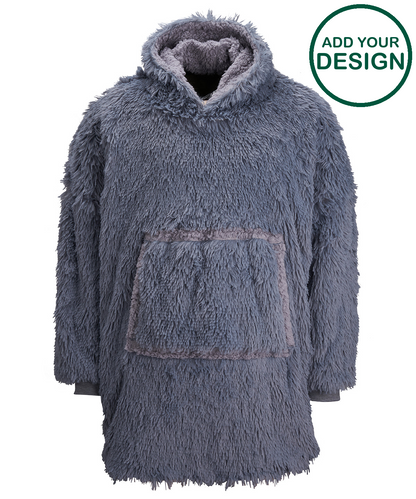 The Ribbon oversized cosy reversible shaggy sherpa hoodie