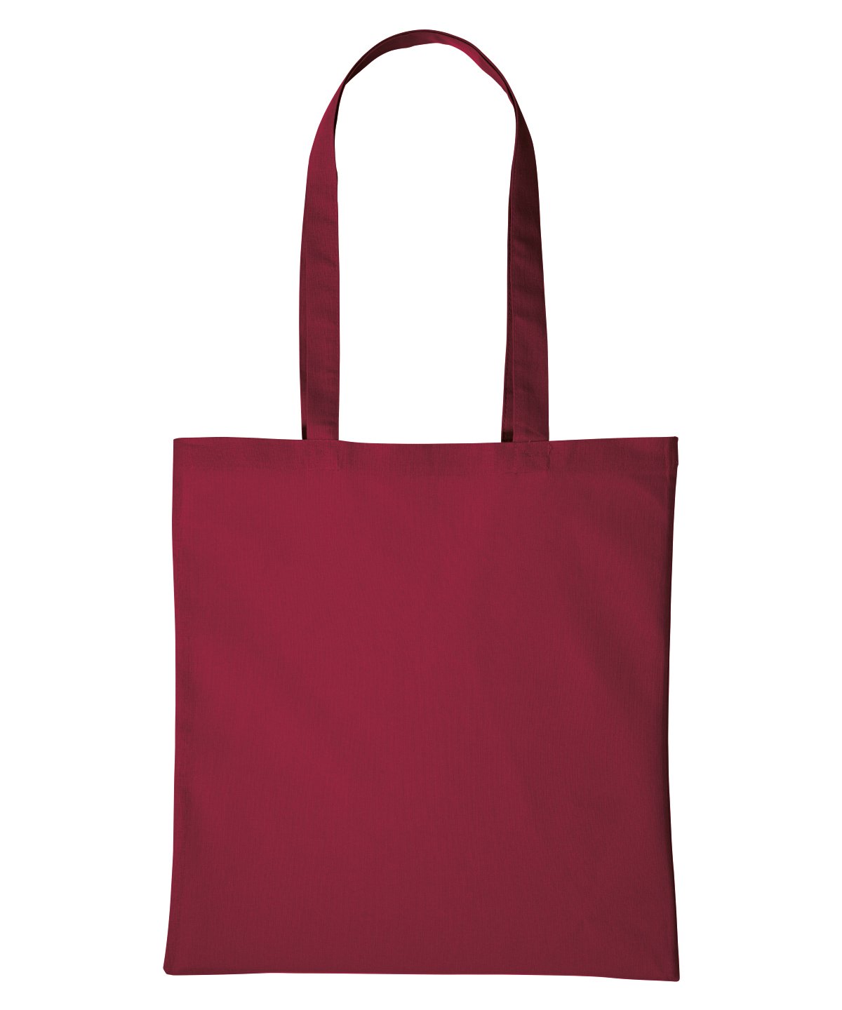 Maroon tote bag on a white background