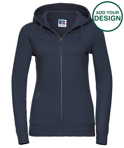 Women's authentic zipped hooded sweatshirt