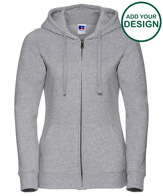 Women's authentic zipped hooded sweatshirt