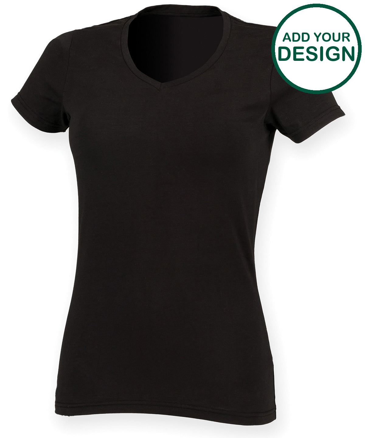 Feel good women's stretch v-neck t-shirt