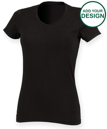 Feel good women's stretch v-neck t-shirt
