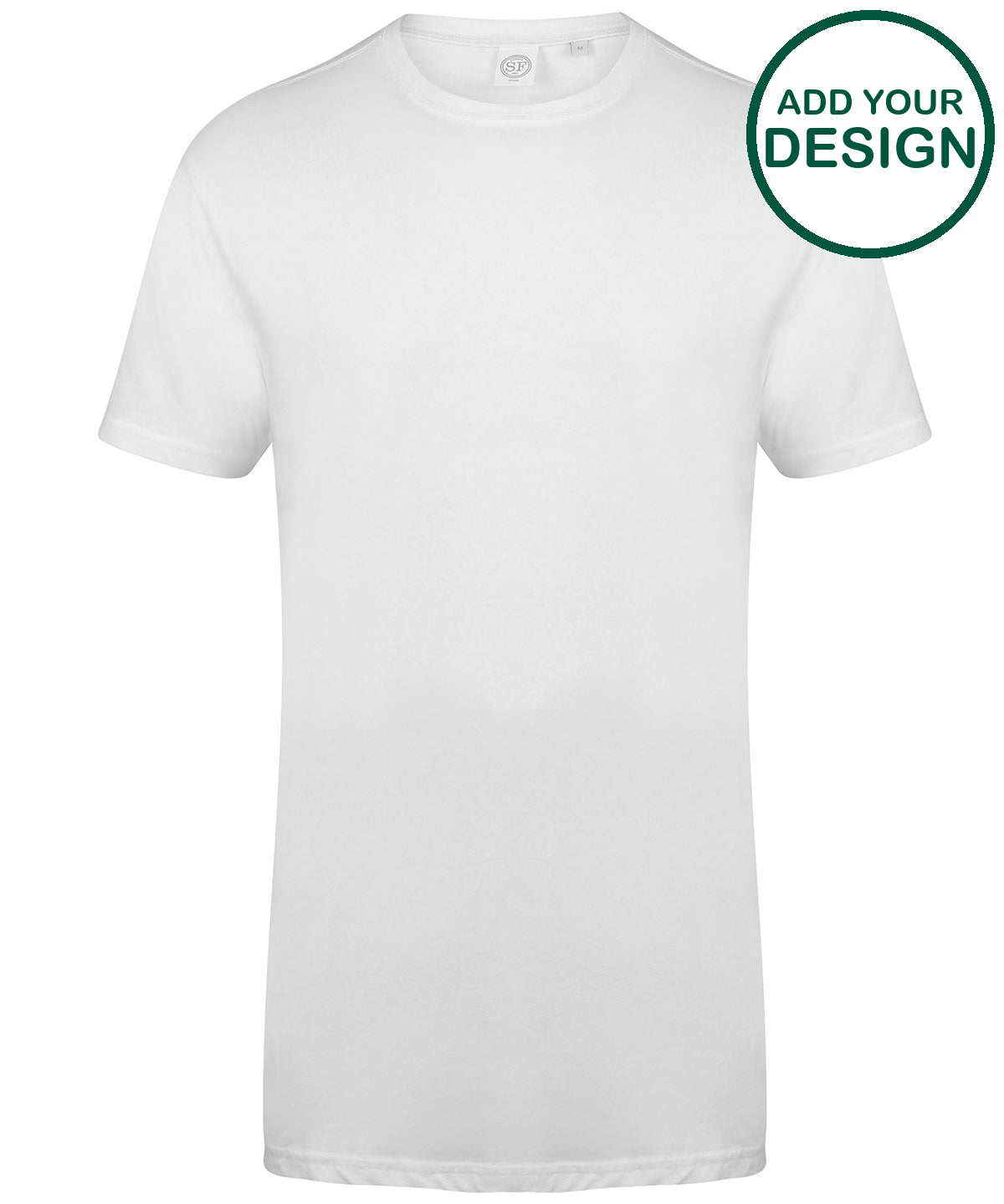 Longline t-shirt with dipped hem