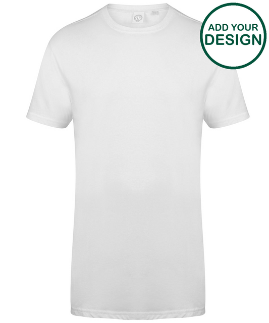 Longline t-shirt with dipped hem