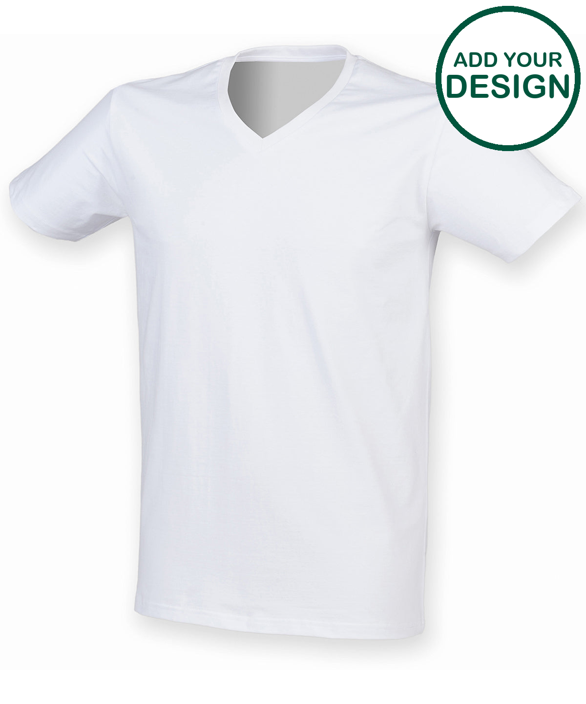 Men's feel good stretch v-neck t-shirt