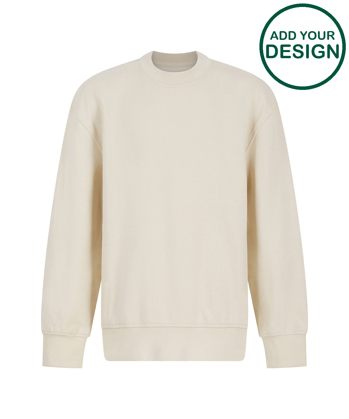 Kids sustainable fashion curved hem sweatshirt