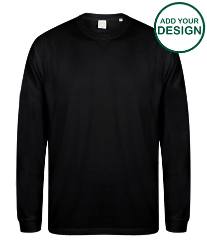 Unisex drop shoulder slogan top