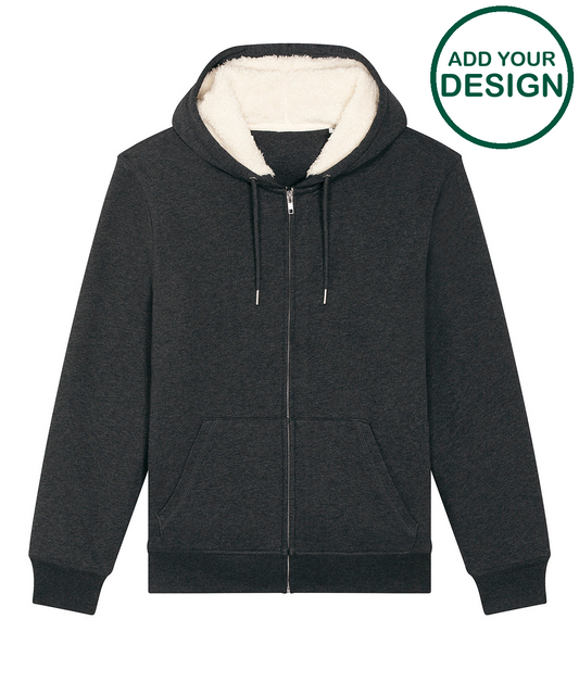 Unisex Hygger sherpa zip-through sweatshirt (STSU956)